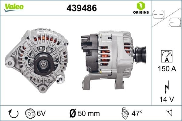 x ALTERNATÖR BMW 150A E60 520İ 525İ 530İ 03 > E65 E66 730 İLİ 03 > X3 E83 525İ 530İ 04 >