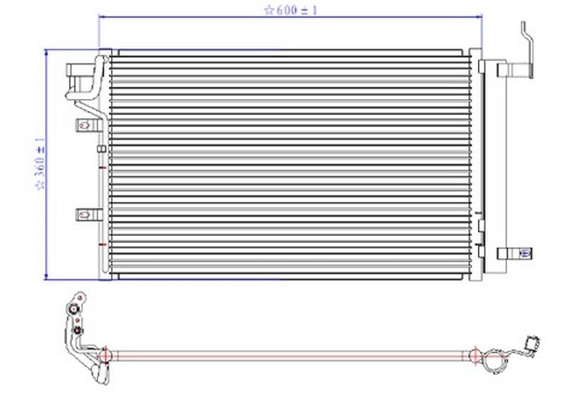 x KLİMA KONDANSERİ KIA CERATO 1.5 CRDİ 04 >