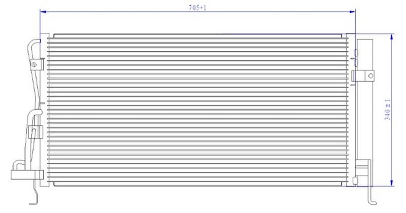x KLİMA KONDANSERİ SONATA VI 2.4i 98 >