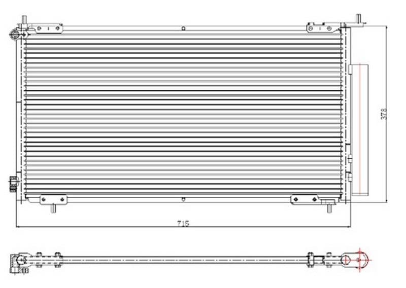 x KLİMA KONDENSERİ HONDA CRV 2.0i 16V 02-06