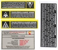 x MOTOR ETİKETİ TAKIM TPSX-TİPO