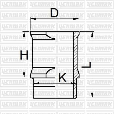 x MOTOR GÖMLEĞİ P106-P205 TU9 70.00 ÇAP STD