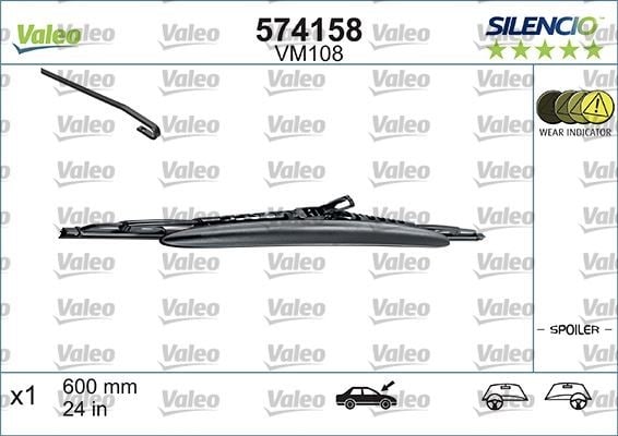 x SİLECEK SILENCIO SPOİLERLİ 60cm x1 VM108 LGN-P406-S80
