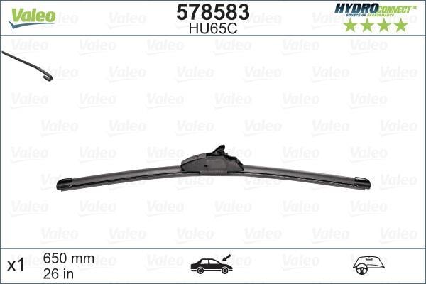 x SİLECEK SÜPÜRGESİ 65cm X1 MUZ TİPİ HydroConnect UPGRADE klasik tipten flat blade geçiş HF