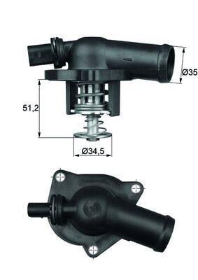 x TERMOSTAT KOMPLE GOLF IV-BORA-A2- 1.6 FSI-LUPO 1.4 FSI 109C