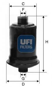 YAKIT FİLTRESİ H1 STAREX 2.4 98-04 - SONATA 2.0-2.4-2.5 96-01 -HILUX 2.4 89-05