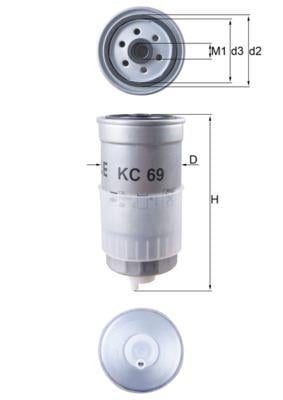 YAKIT FİLTRESİ PASSAT 1.9 TDI 97-00 -AUDI A4-A6-AUDI 80-VOLVO S70