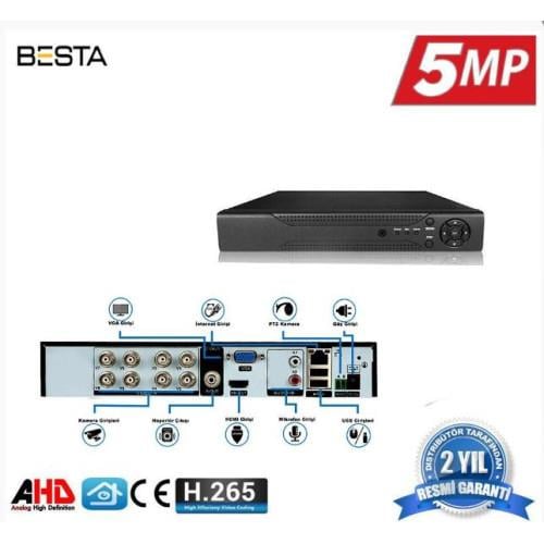 16 Kanal Ahd 5MP H265 Dvr Kayıt Cihazı Xmeye KD-816HD