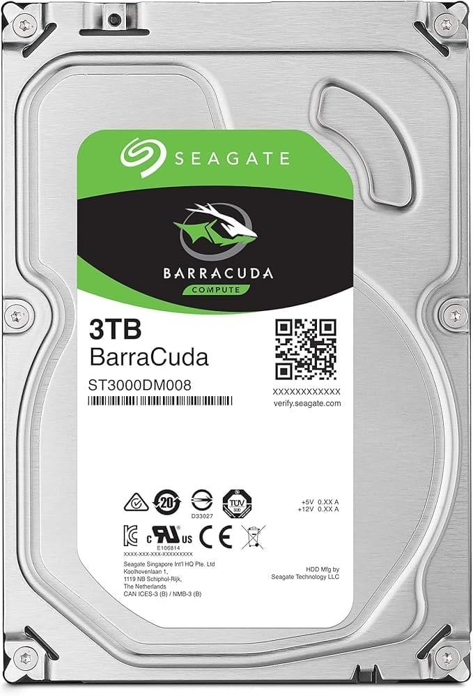 3 TB SEAGATE 3.5 BARRACUDA SATA 7200RPM 256MB ST3000DM008 (2 YIL GARANTİLİDİR)