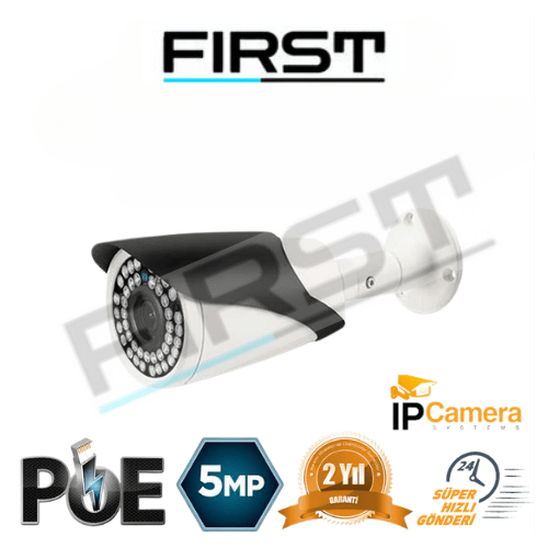 5 MP 4K 1440P 42 LED IP POE Bullet Güvenlik Kamerası FR-5061