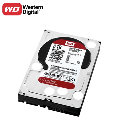 6 TB WD 3.5 RED SATA3 5400RPM 64MB WD60EFRX