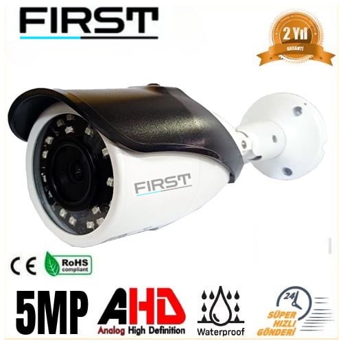 First 5 MP 4K 1440P 24 SMD LED AHD Bullet Güvenlik Kamerası FR-5062
