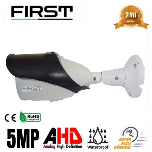 First 5 MP 4K 1440P 8 WARM LED AHD Bullet Güvenlik Kamerası FR-5065