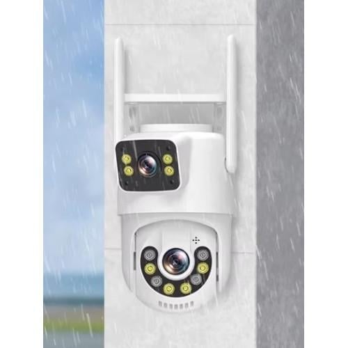 FIRST Dış Mekan Çift Kameralı Gece Görüşlü Full Hd Ip Akıllı Güvenlik Kamerası PTZ GÜVENLİK KAMERASI FF-1723