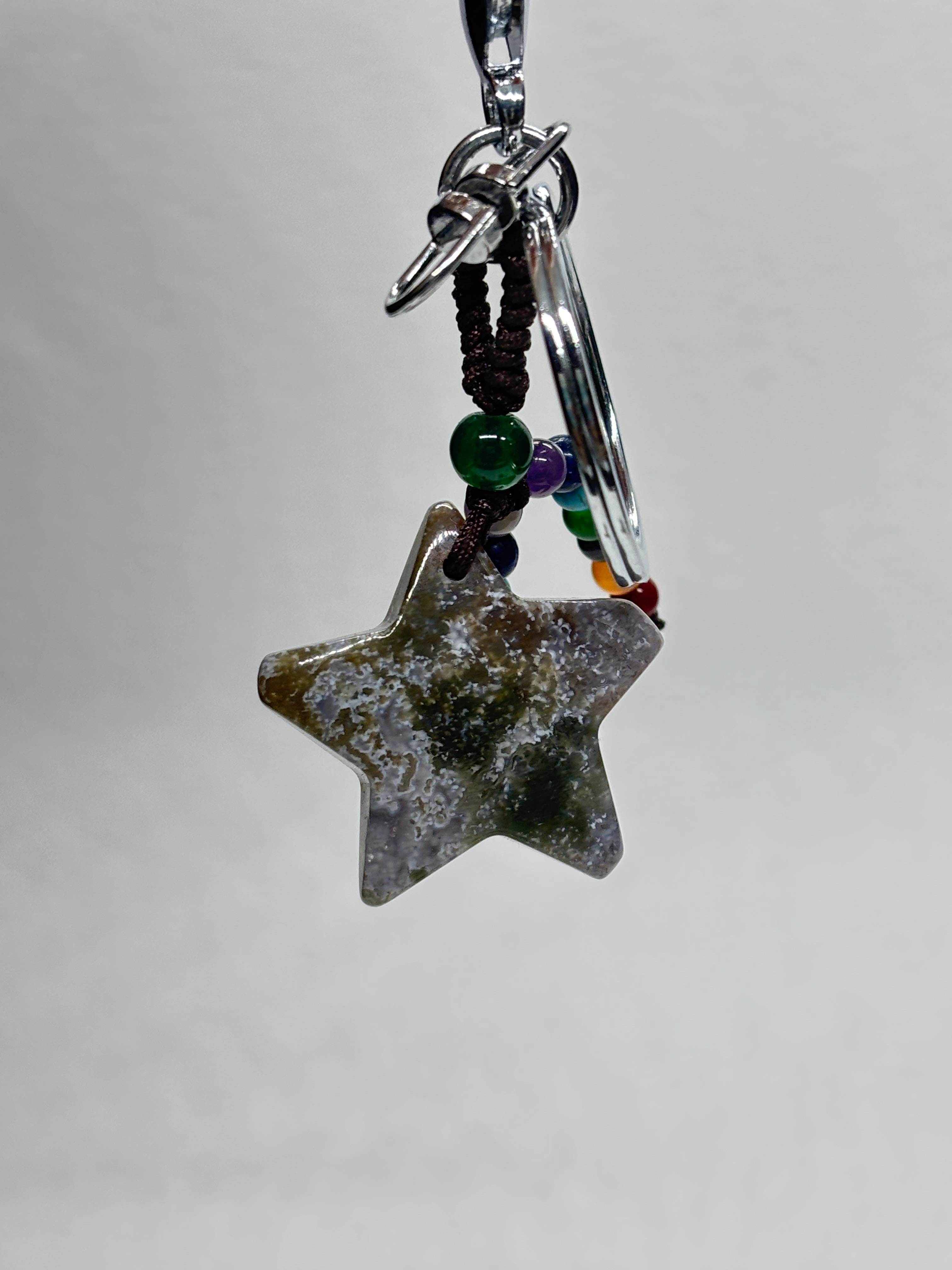  DOĞALTAŞ ANAHTARLIK CHARM YILDIZ