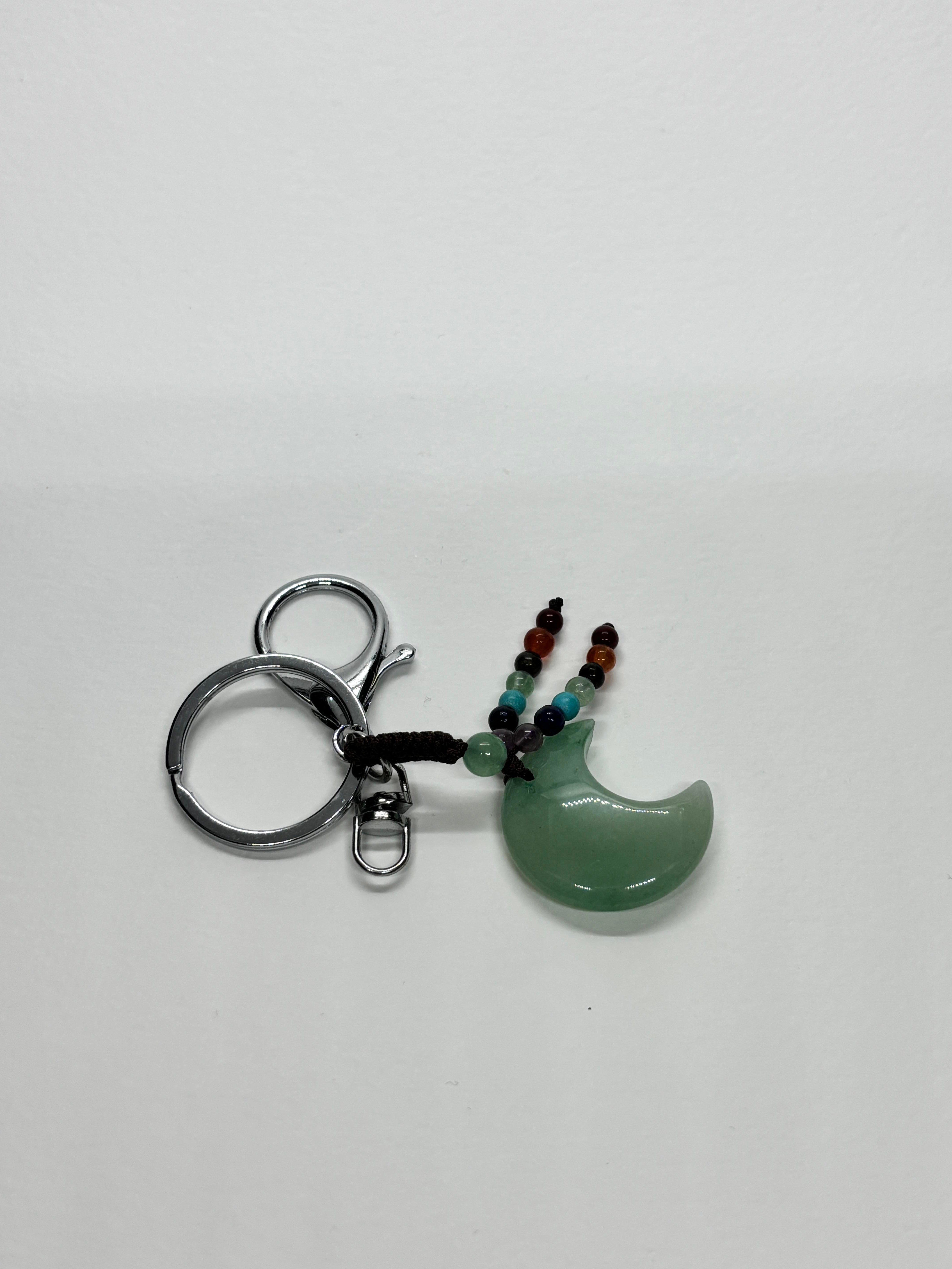 AVENTURİN FENGSHUI ŞANS BEREKET ANAHTARLIĞI CHARM AY