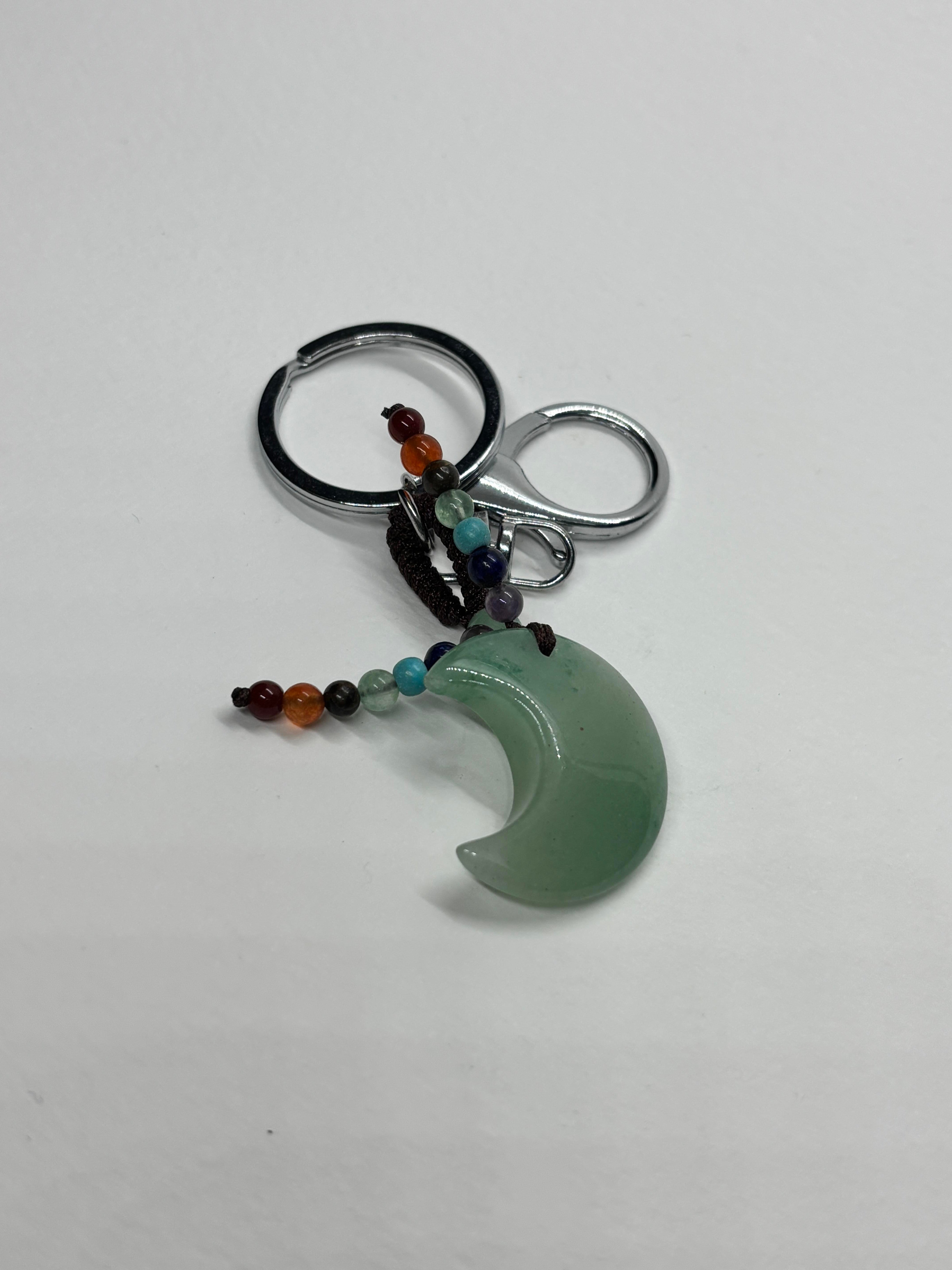 AVENTURİN FENGSHUI ŞANS BEREKET ANAHTARLIĞI CHARM AY