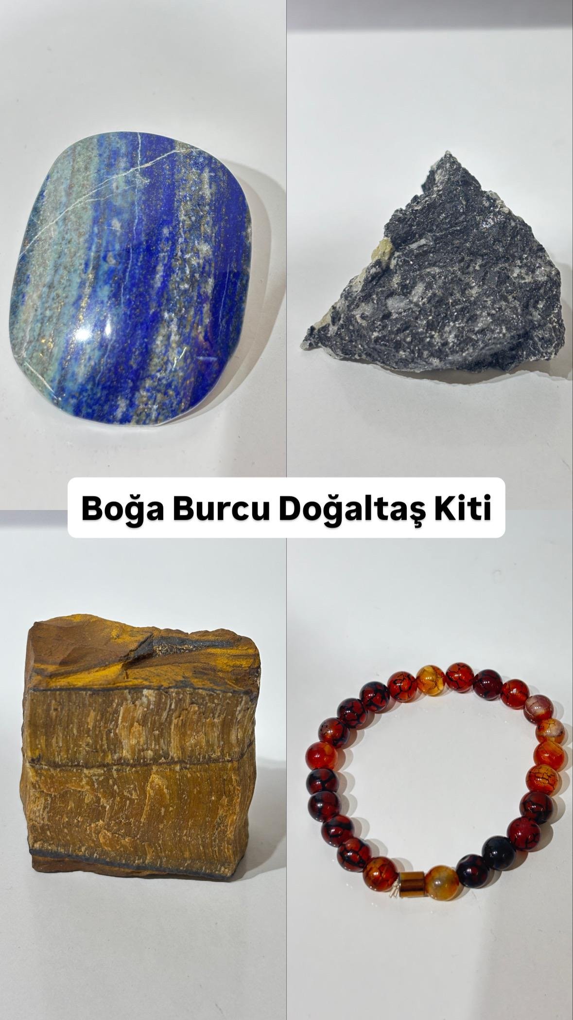 BOĞA BURCU DOĞALTAŞLARI ÖZEL KUTULU