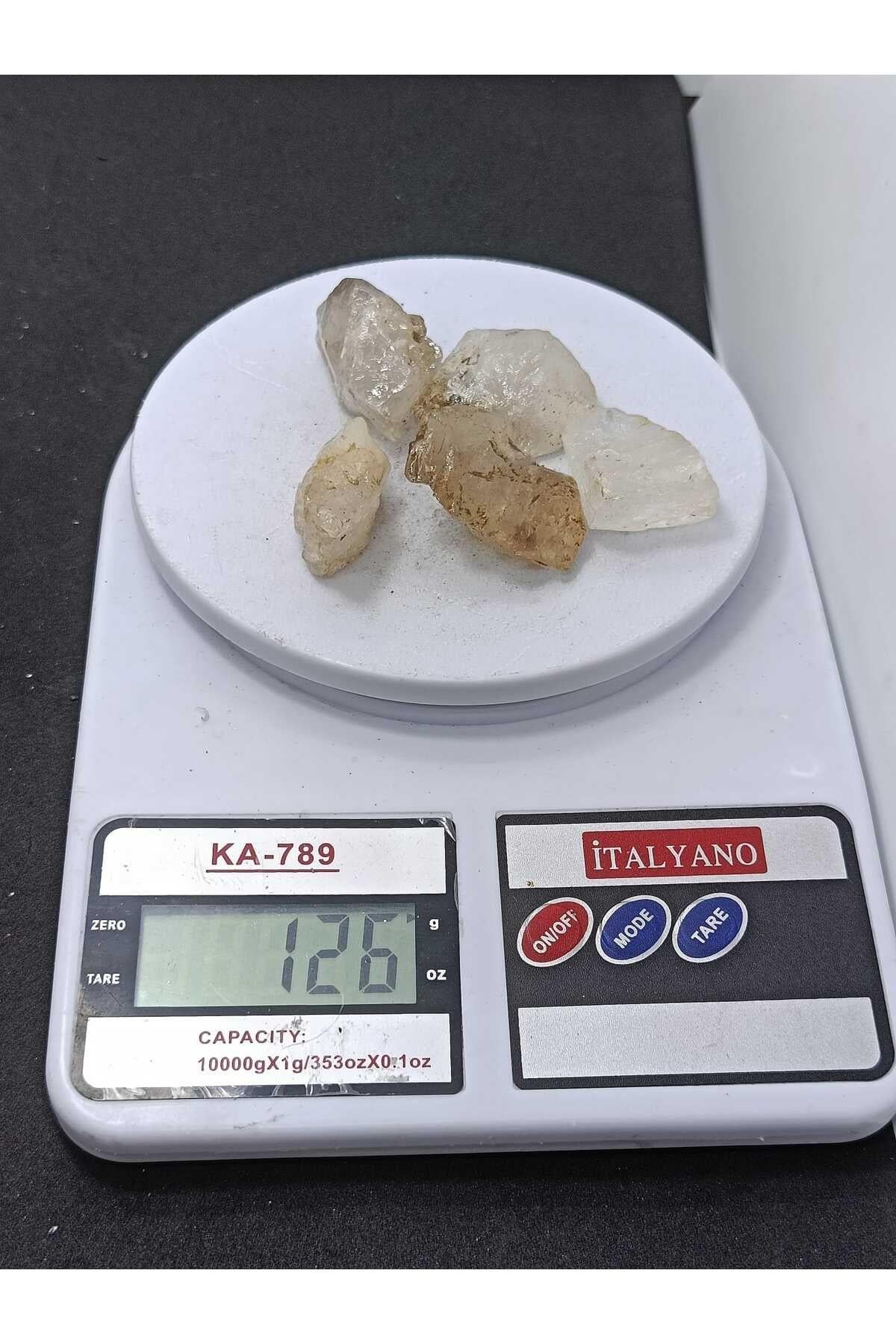 Cep Boy Kristal Kuvars Doğaltaş Kütle 3 Adet