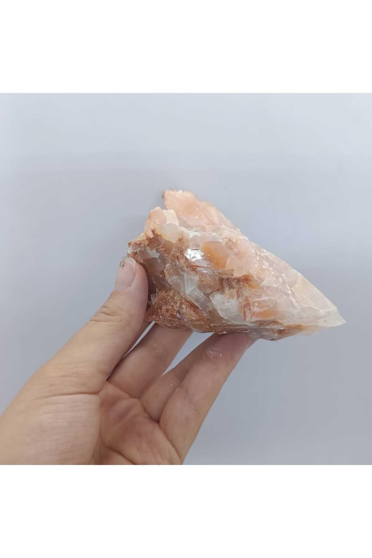 Harika Görümlü Özel Pembe Kalsit Doğaltaş Kütle