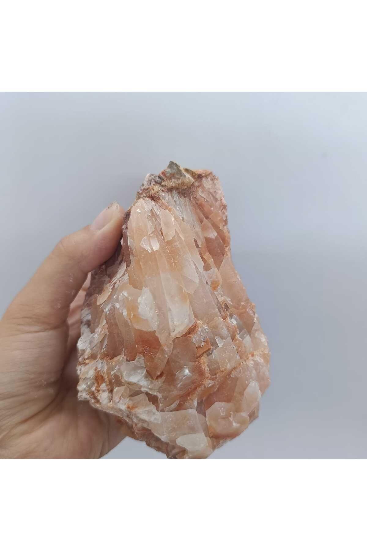 Harika Görümlü Özel Pembe Kalsit Doğaltaş Kütle