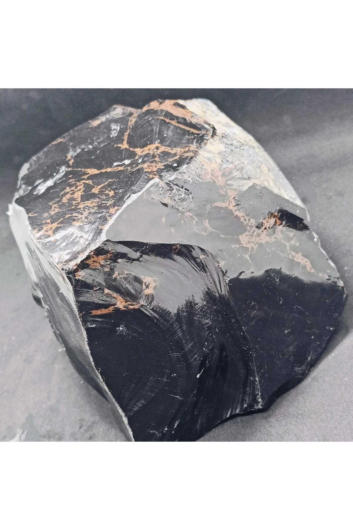 Harika Görünümlü  Obsidyen Doğaltaş Kütle