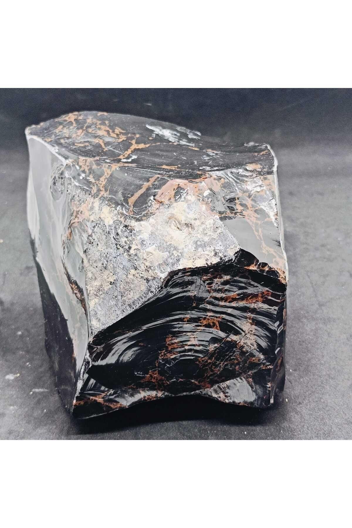 Harika Görünümlü  Obsidyen Doğaltaş Kütle