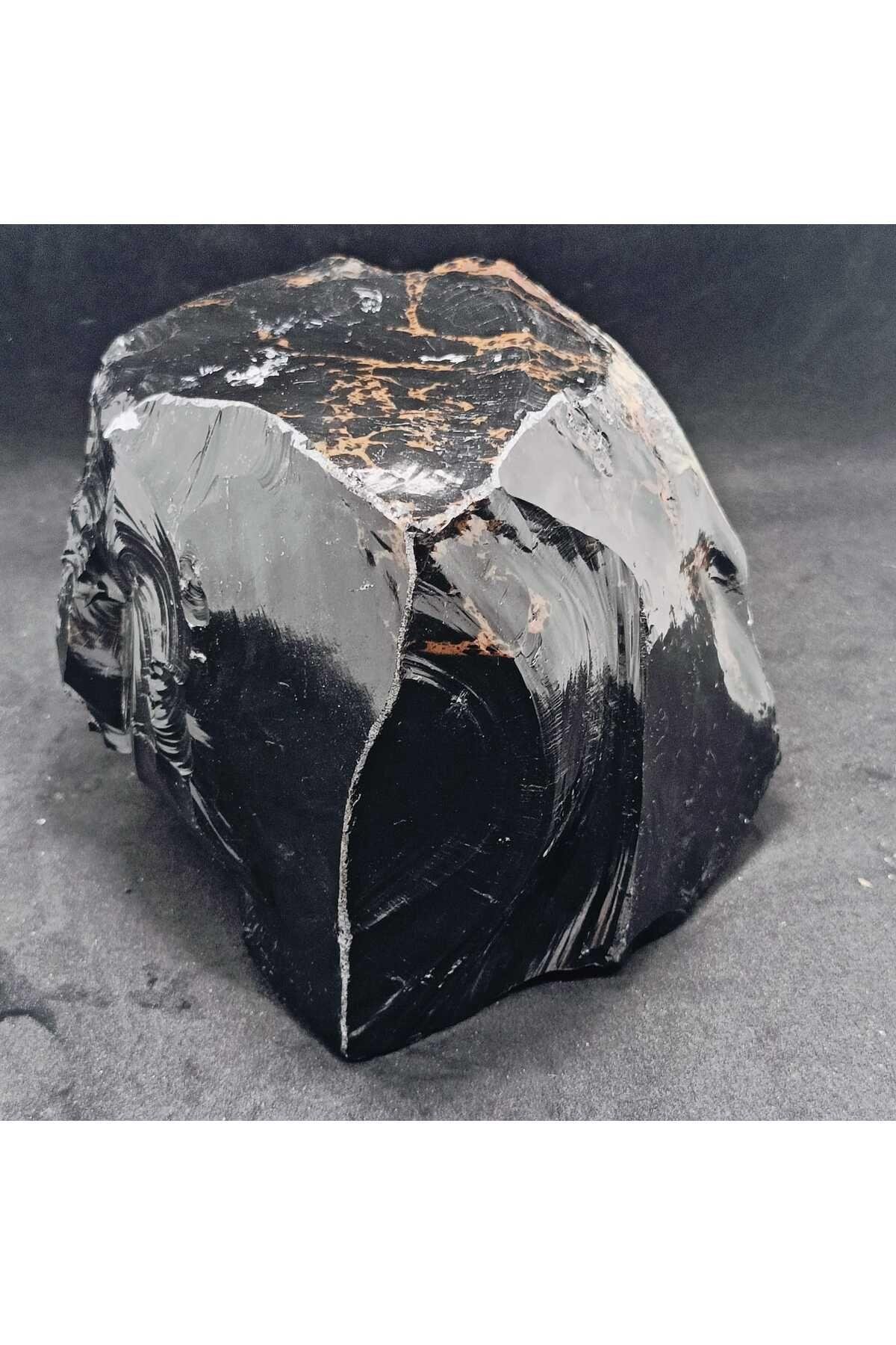 Harika Görünümlü  Obsidyen Doğaltaş Kütle