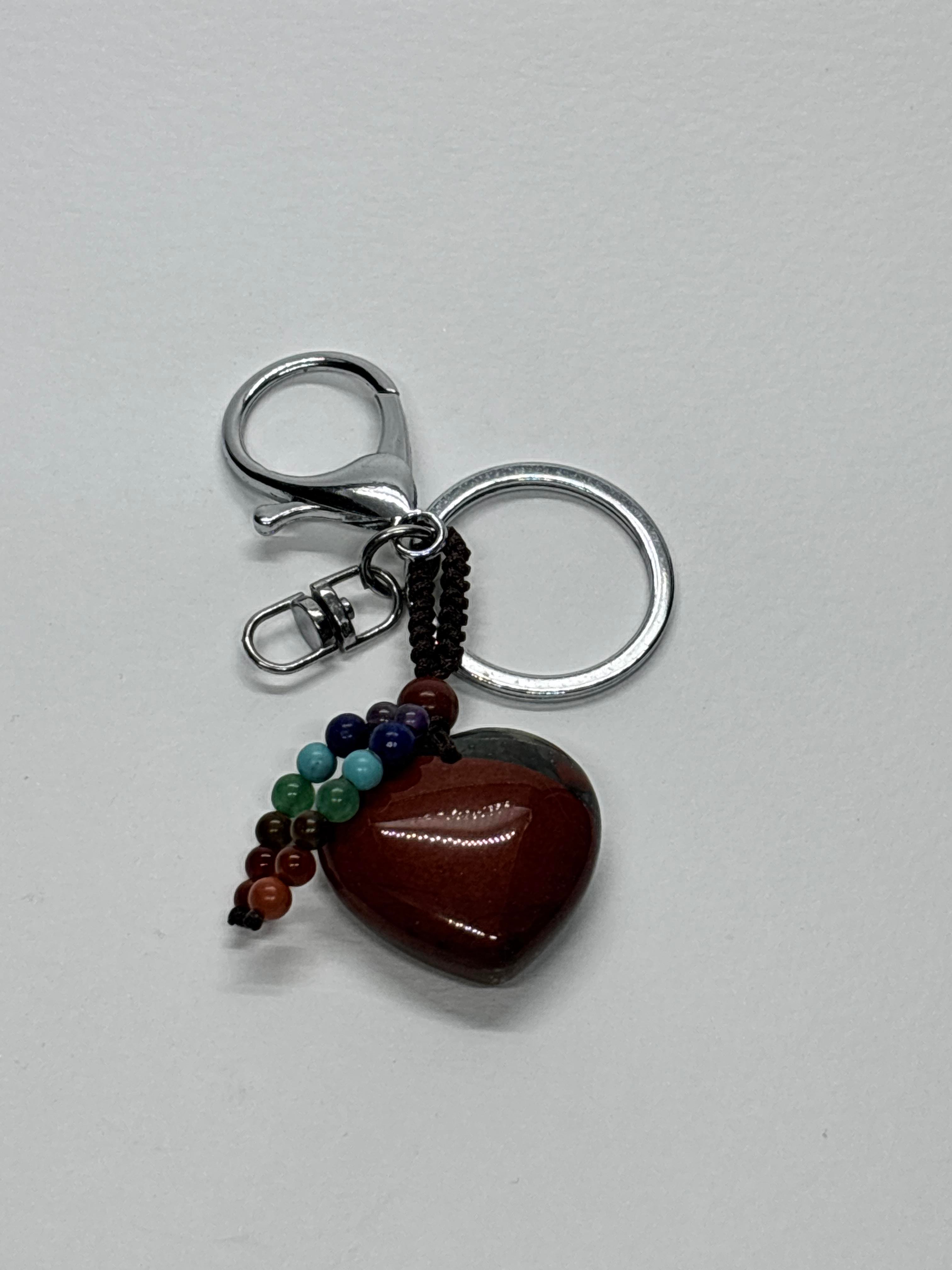 JASPER DOĞALTAŞ ANAHTARLIK CHARM KALP