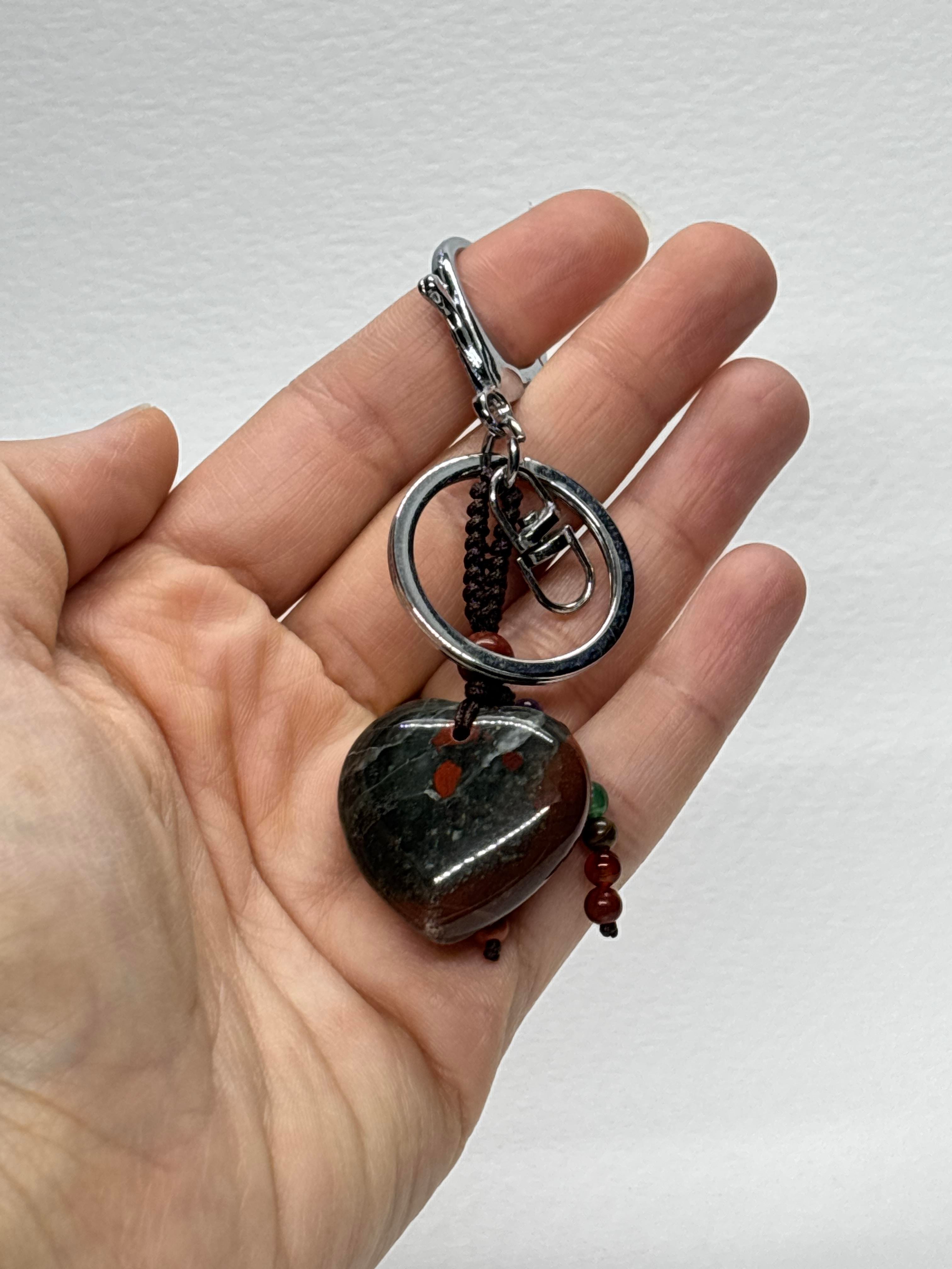 JASPER DOĞALTAŞ ANAHTARLIK CHARM KALP