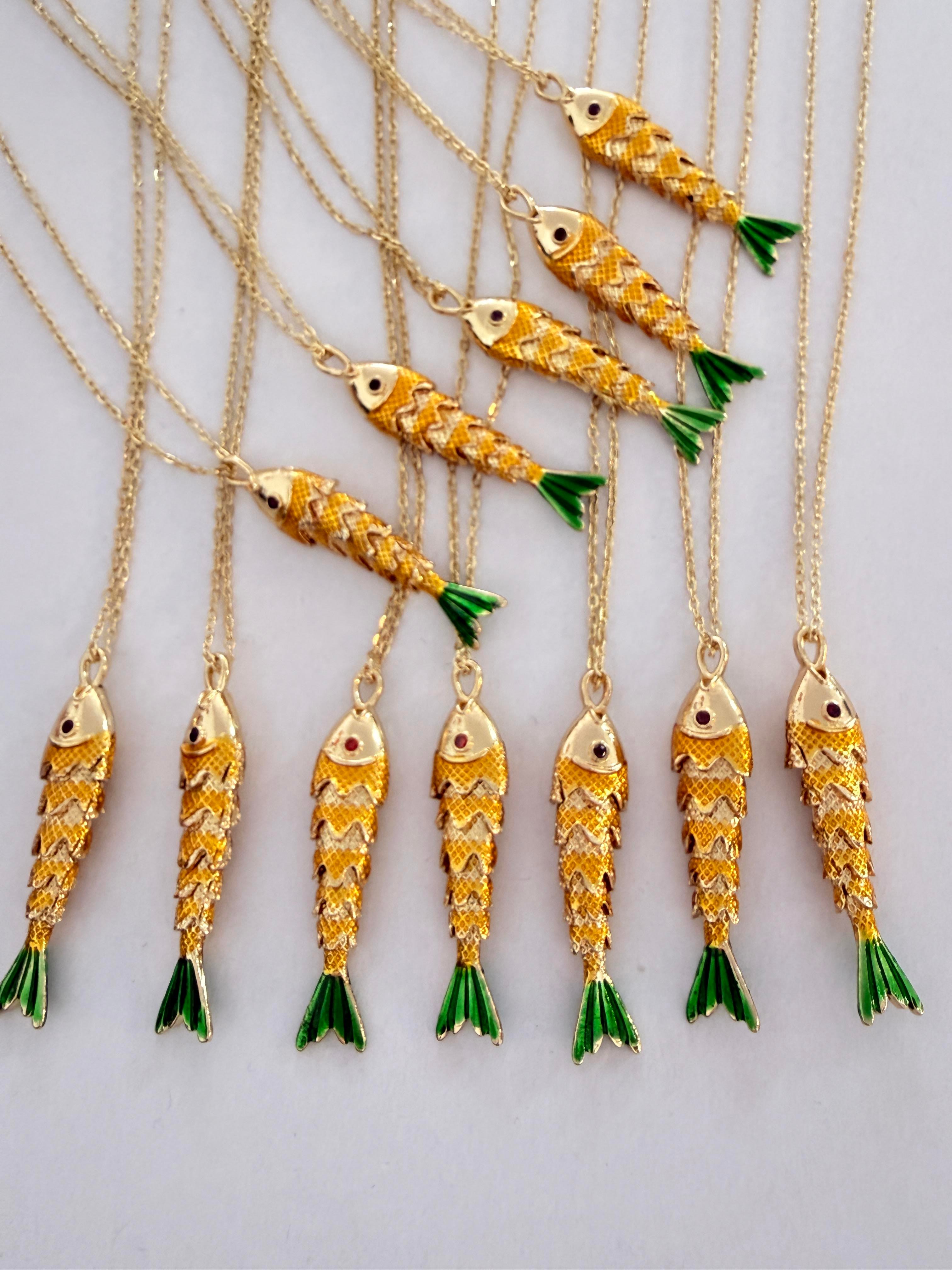 KOİ BALIK YEŞİL GOLD ŞANS KOLYESİ