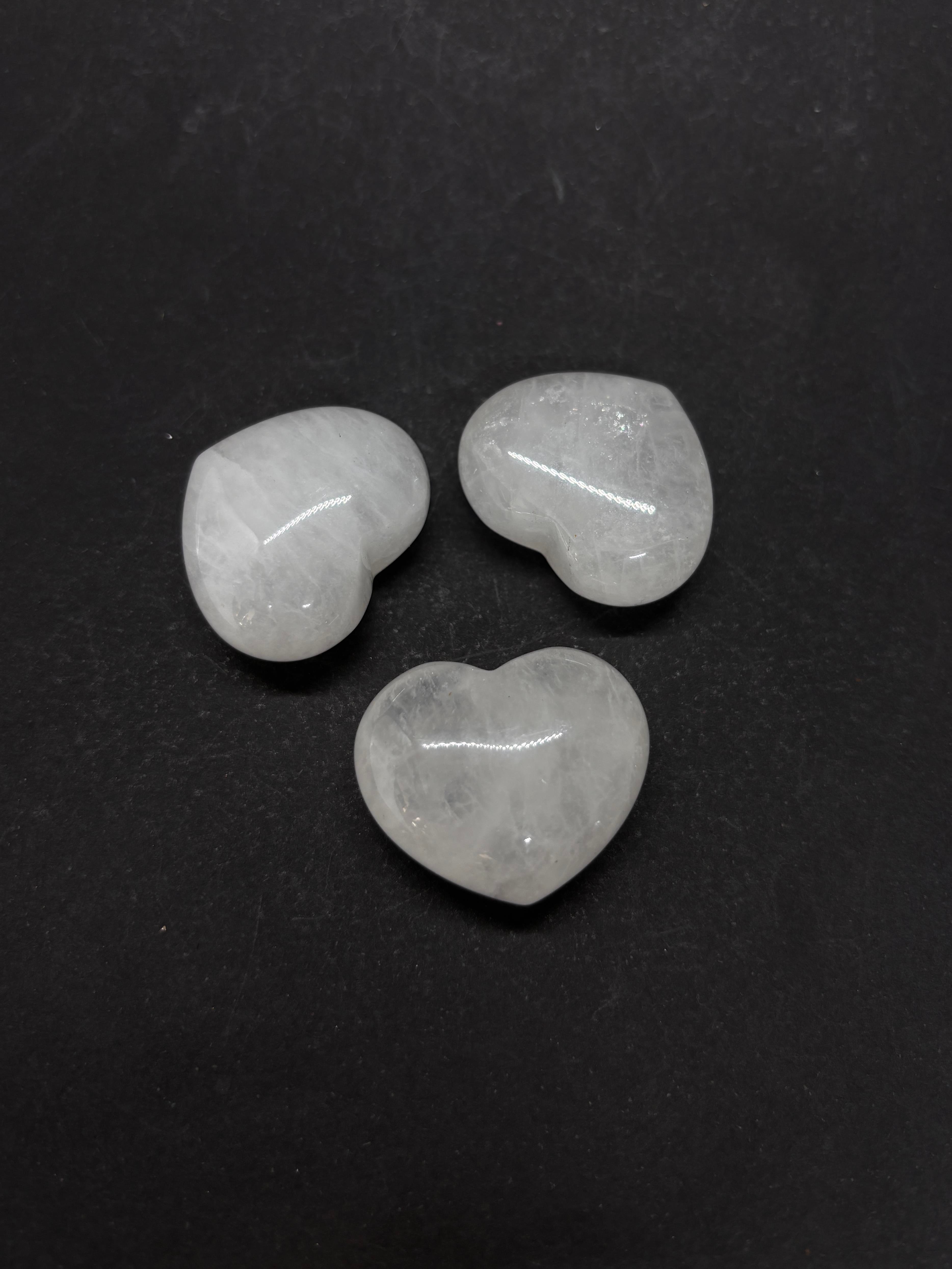 KRİSTAL KUVARS KALP PALMSTONE DOĞALTAŞ