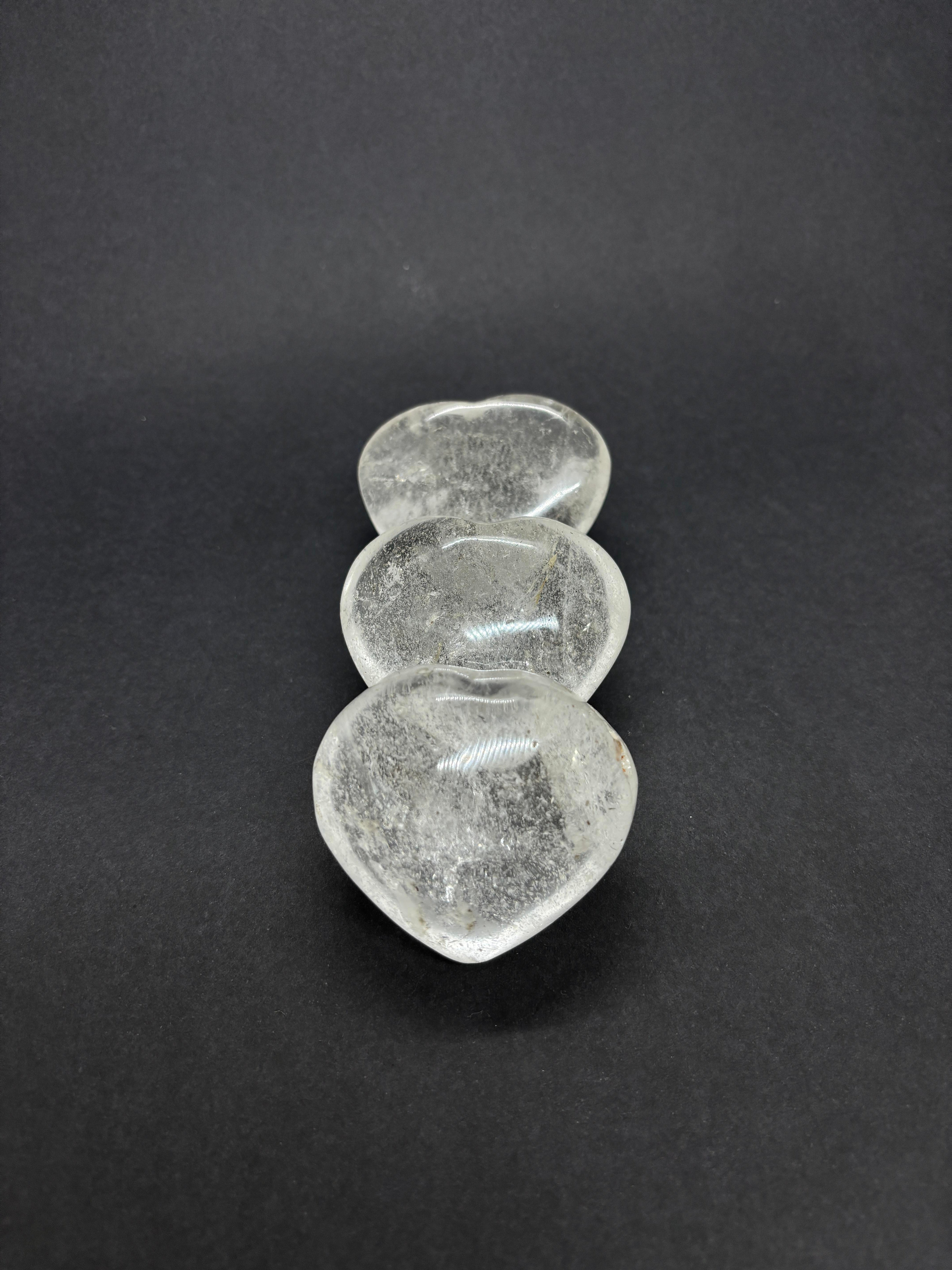 KRİSTAL KUVARS KALP PALMSTONE DOĞALTAŞ(BÜYÜK)
