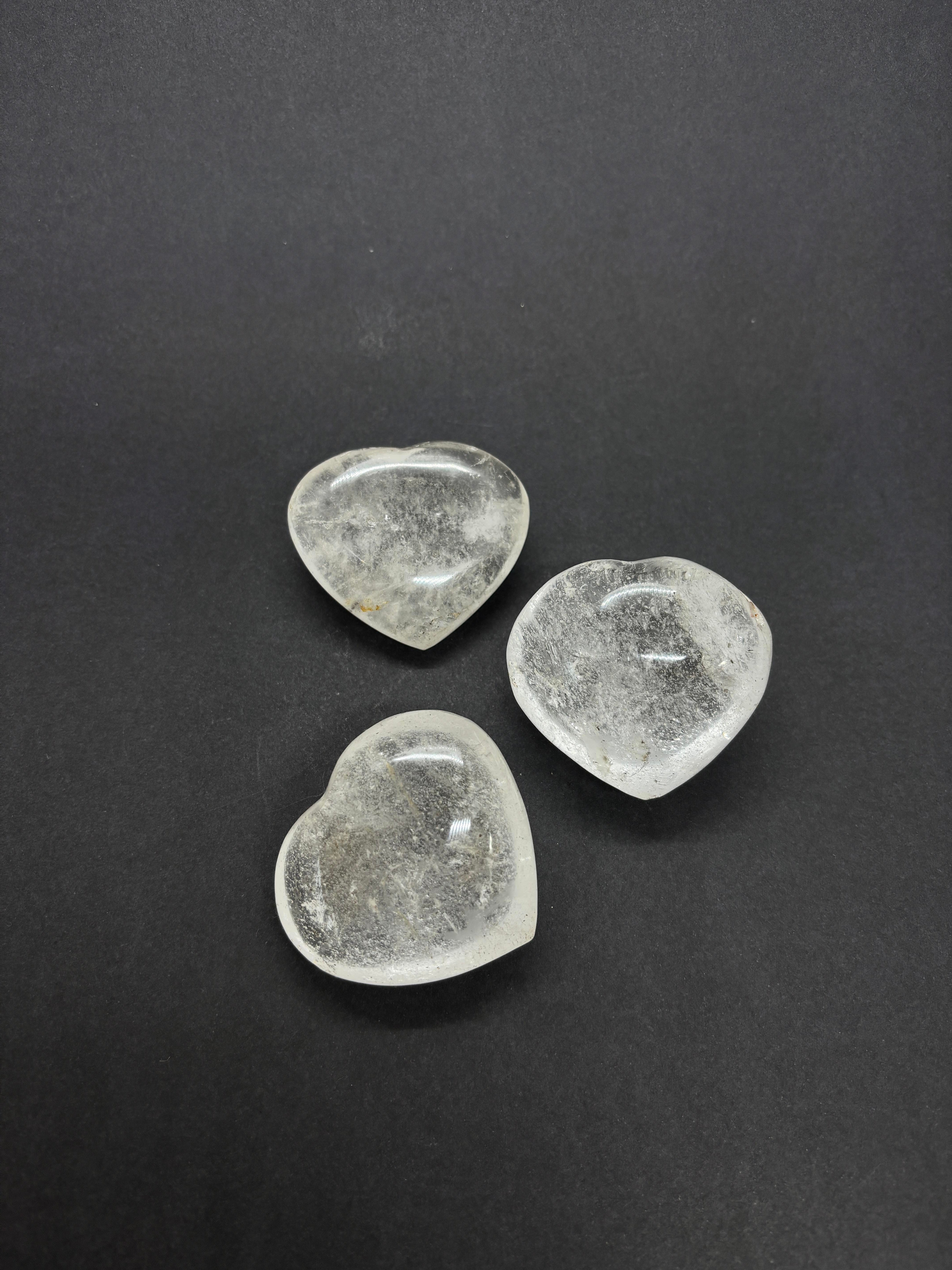 KRİSTAL KUVARS KALP PALMSTONE DOĞALTAŞ(BÜYÜK)