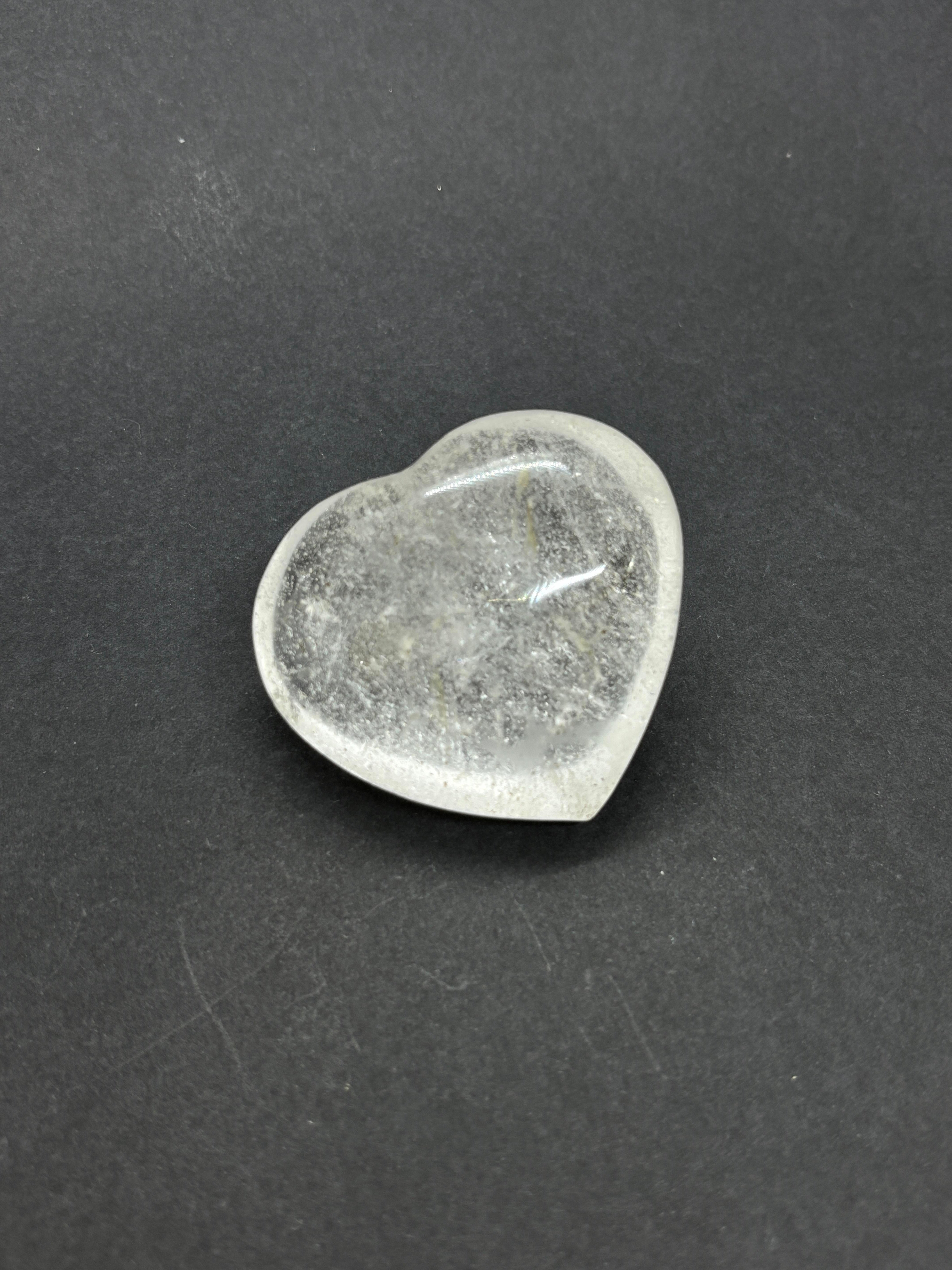 KRİSTAL KUVARS KALP PALMSTONE DOĞALTAŞ(BÜYÜK)