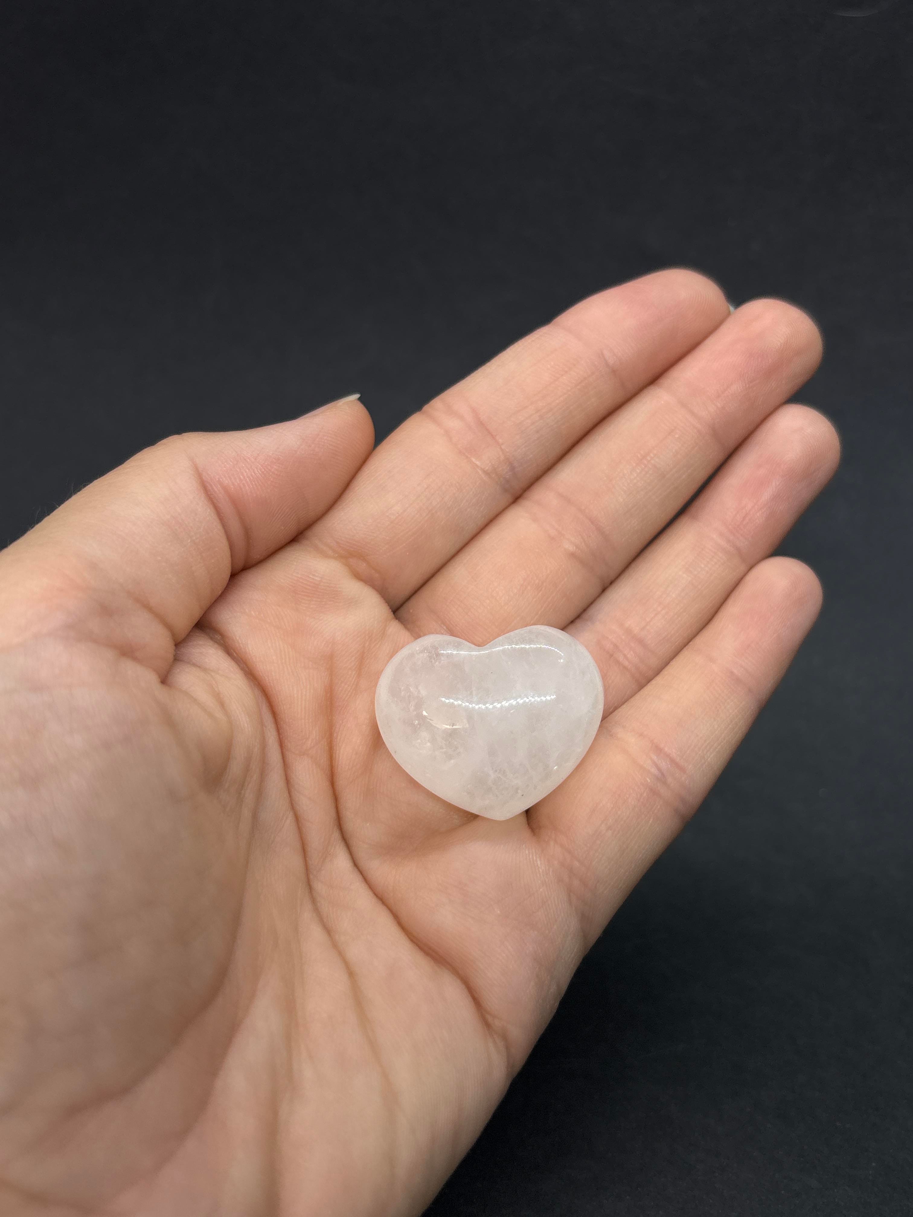 KRİSTAL KUVARS KALP PALMSTONE DOĞALTAŞ