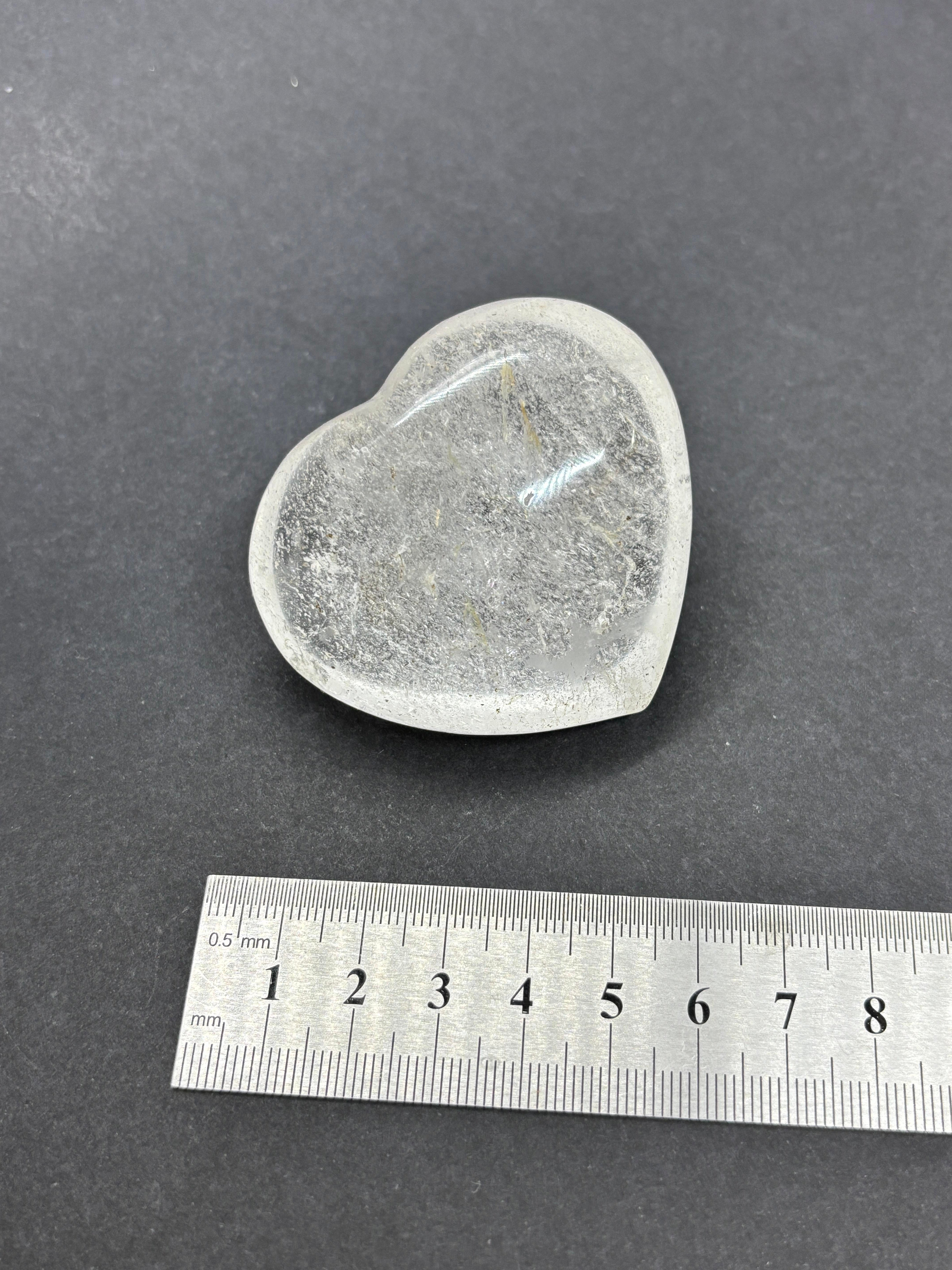KRİSTAL KUVARS KALP PALMSTONE DOĞALTAŞ(BÜYÜK)