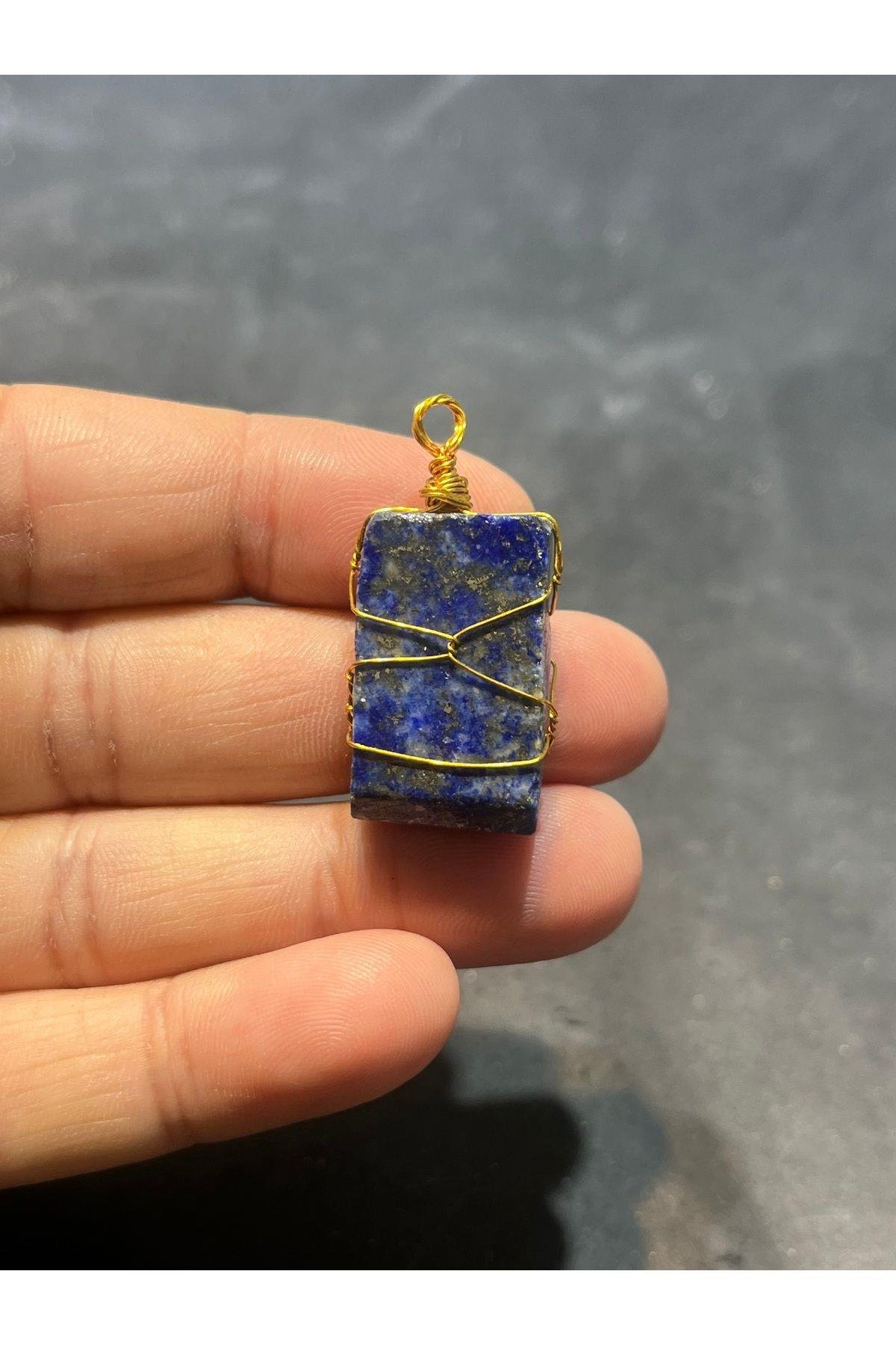Lapis Doğaltaş Kolye Ucu Üçüncü Göz