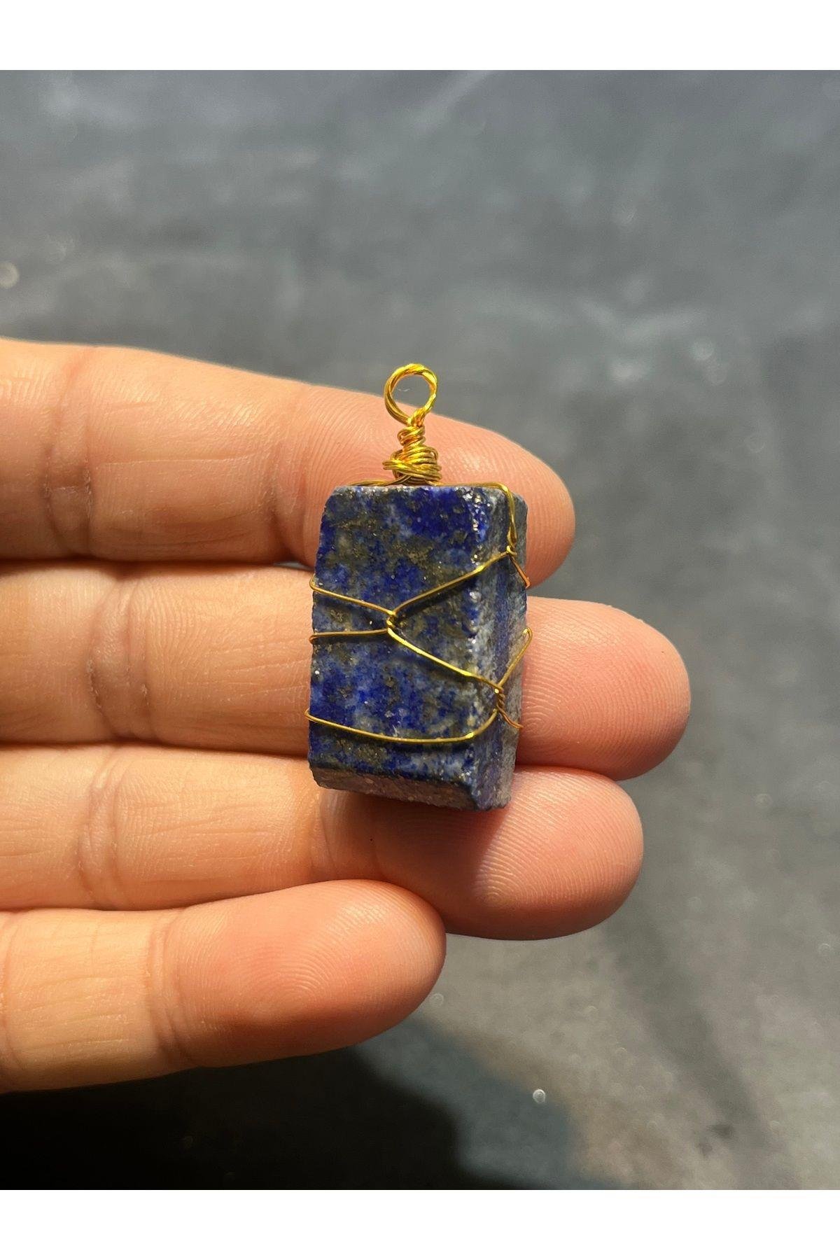 Lapis Doğaltaş Kolye Ucu Üçüncü Göz