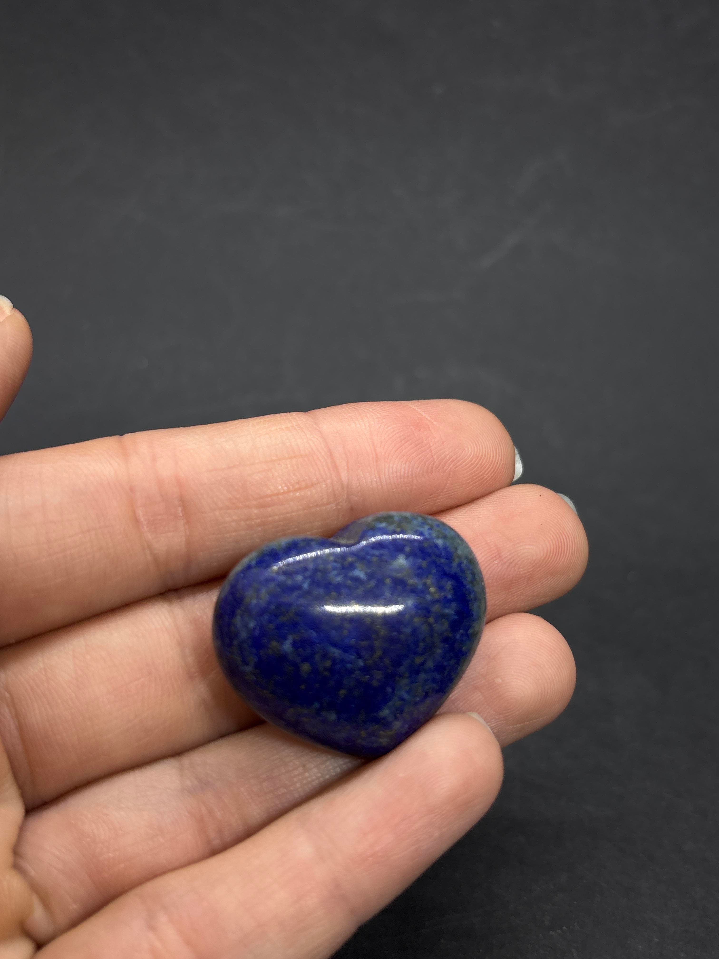 LAPİS LAZULİ KALP PALMSTONE DOĞALTAŞ