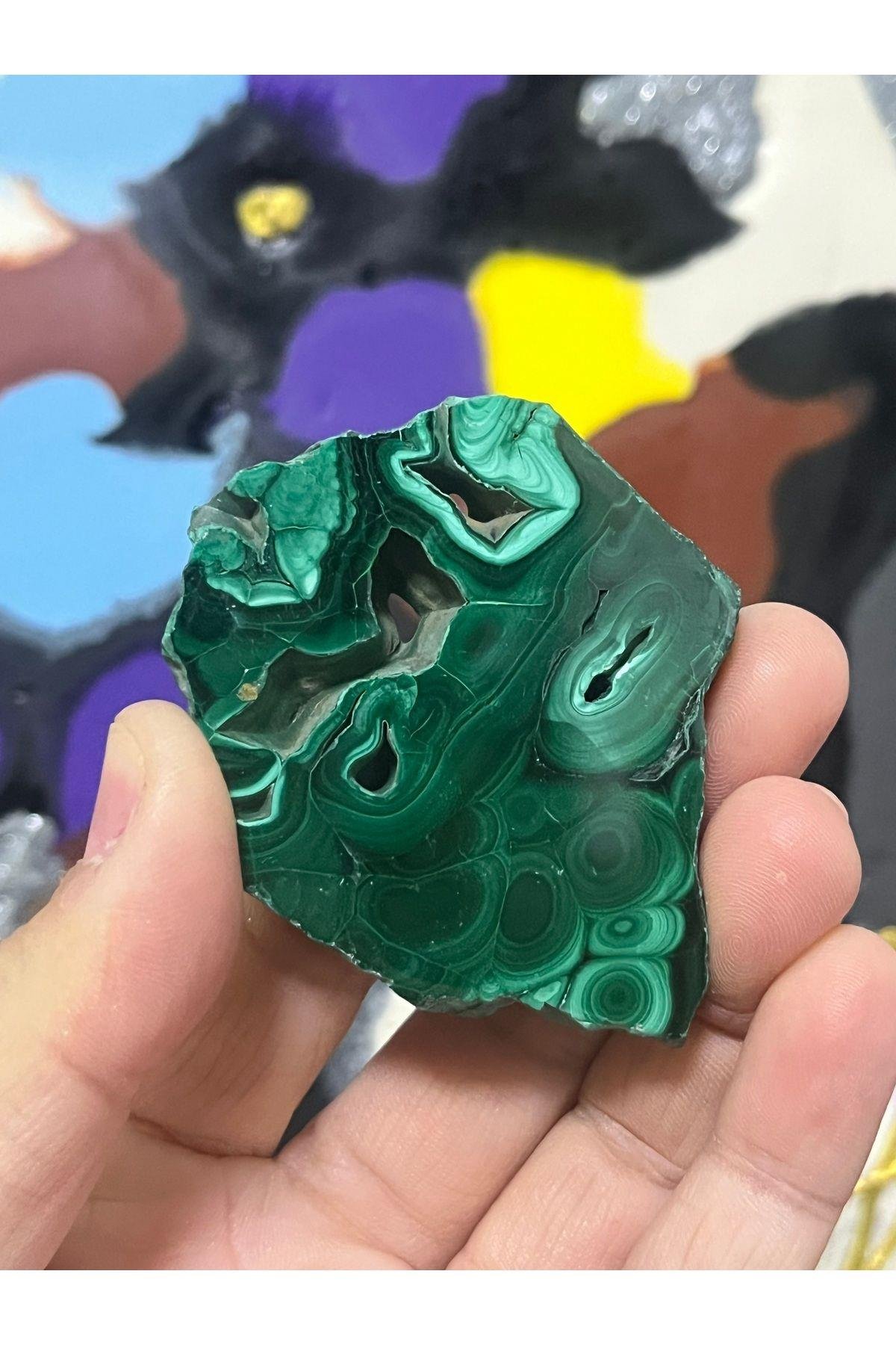 Malahit Doğaltaş Mineral