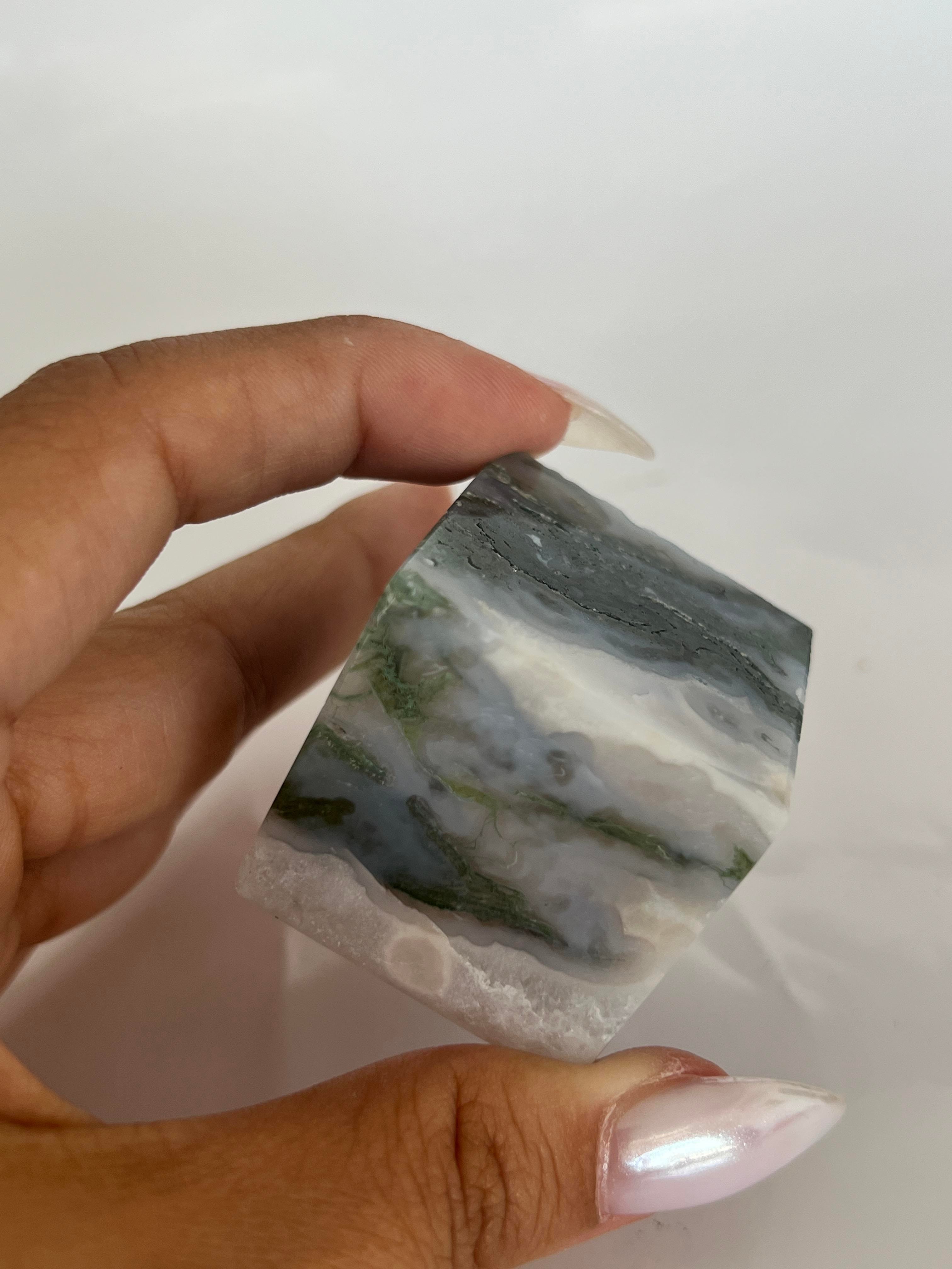 MOSS AGAT DOĞALTAŞ KÜP