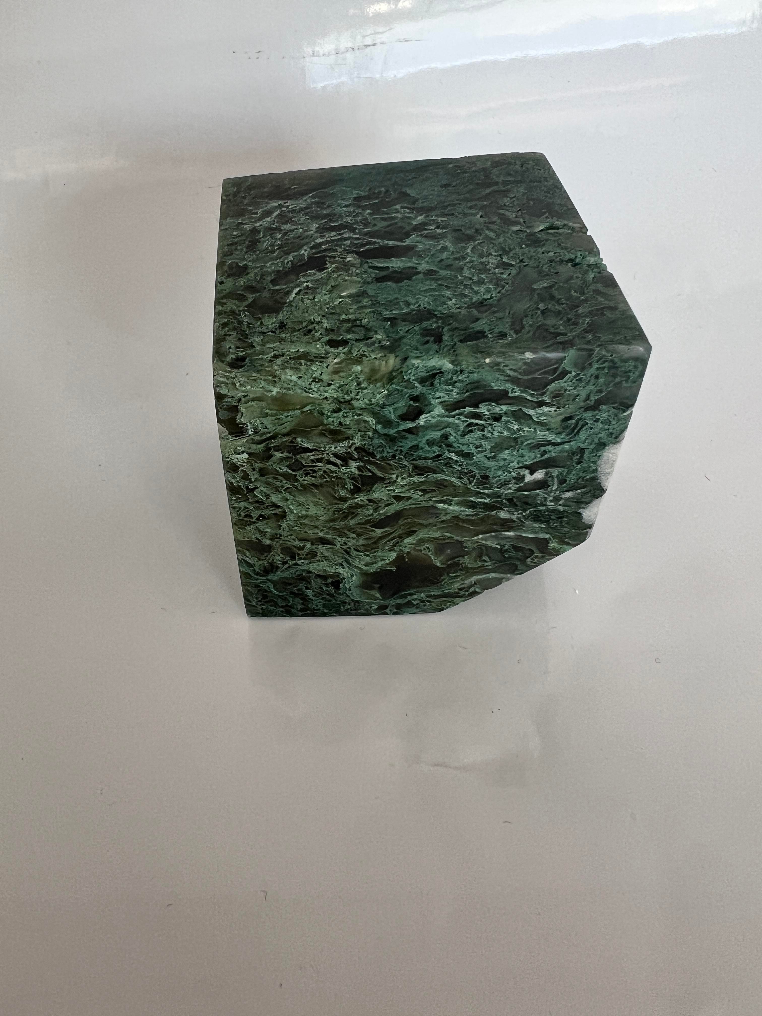 MOSS AGATE DOĞALTAŞ KÜP 5 CM