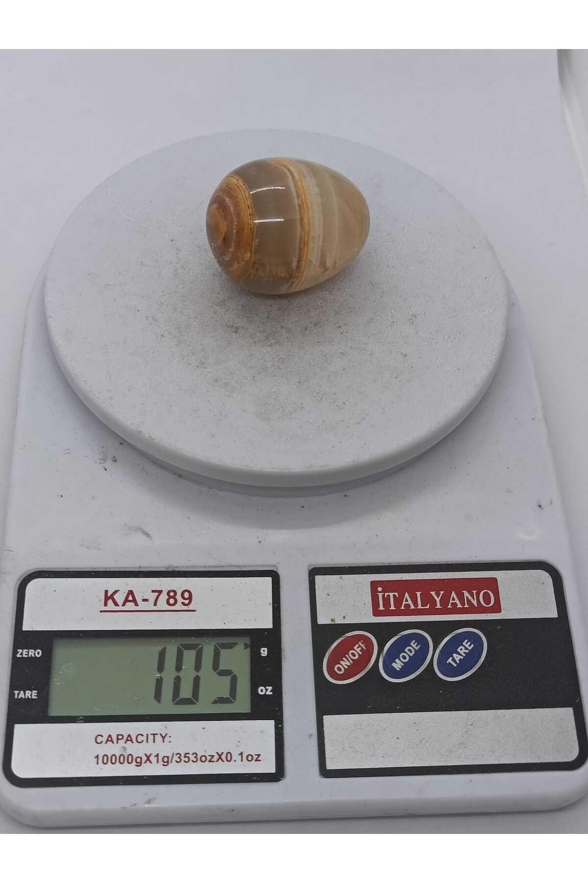 Oniks (Onyx) Yumurta Doğaltaş Kütle