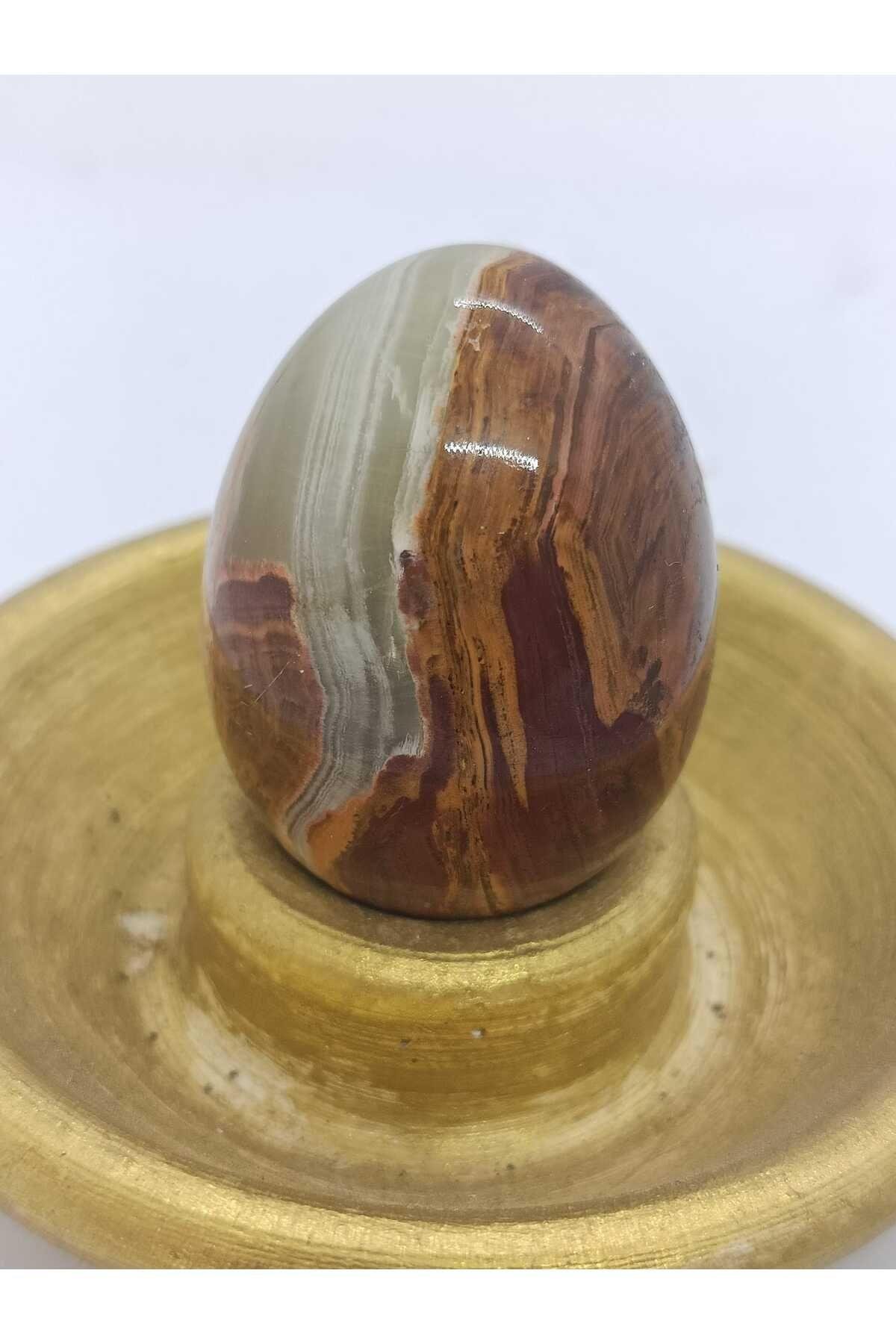 Oniks (Onyx) Yumurta Doğaltaş Kütle