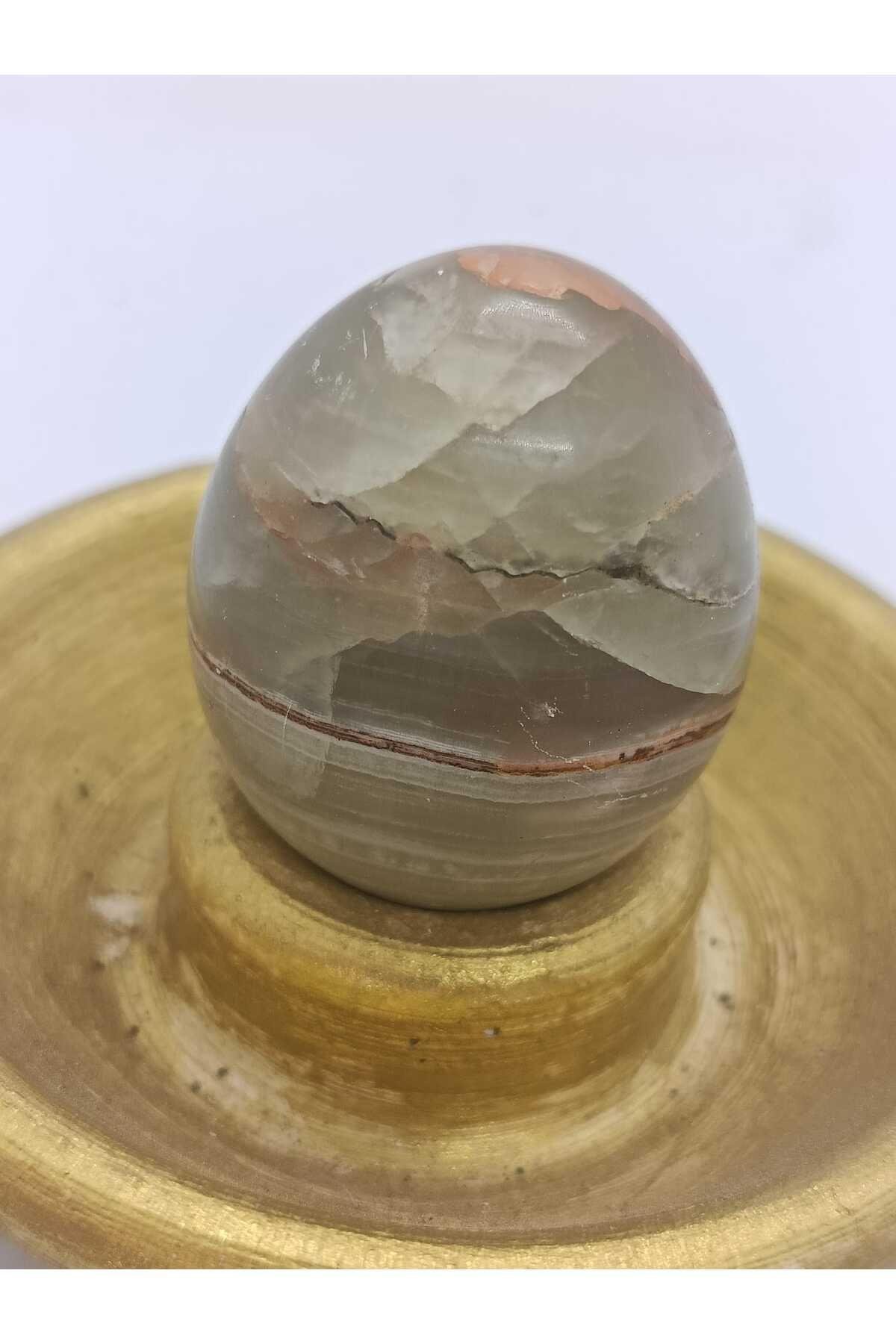 Oniks (Onyx) Yumurta Doğaltaş Kütle