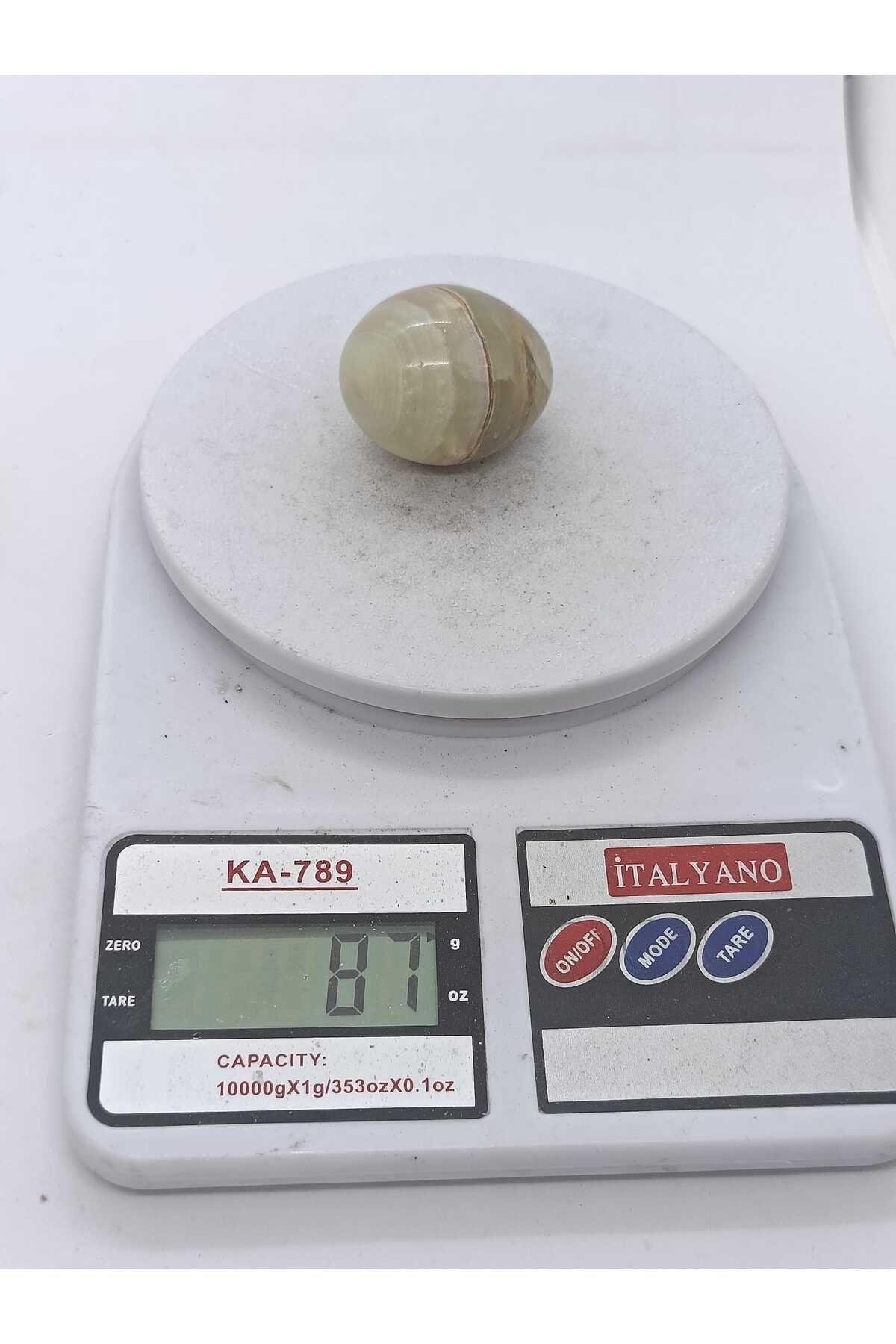 Oniks (Onyx) Yumurta Doğaltaş Kütle
