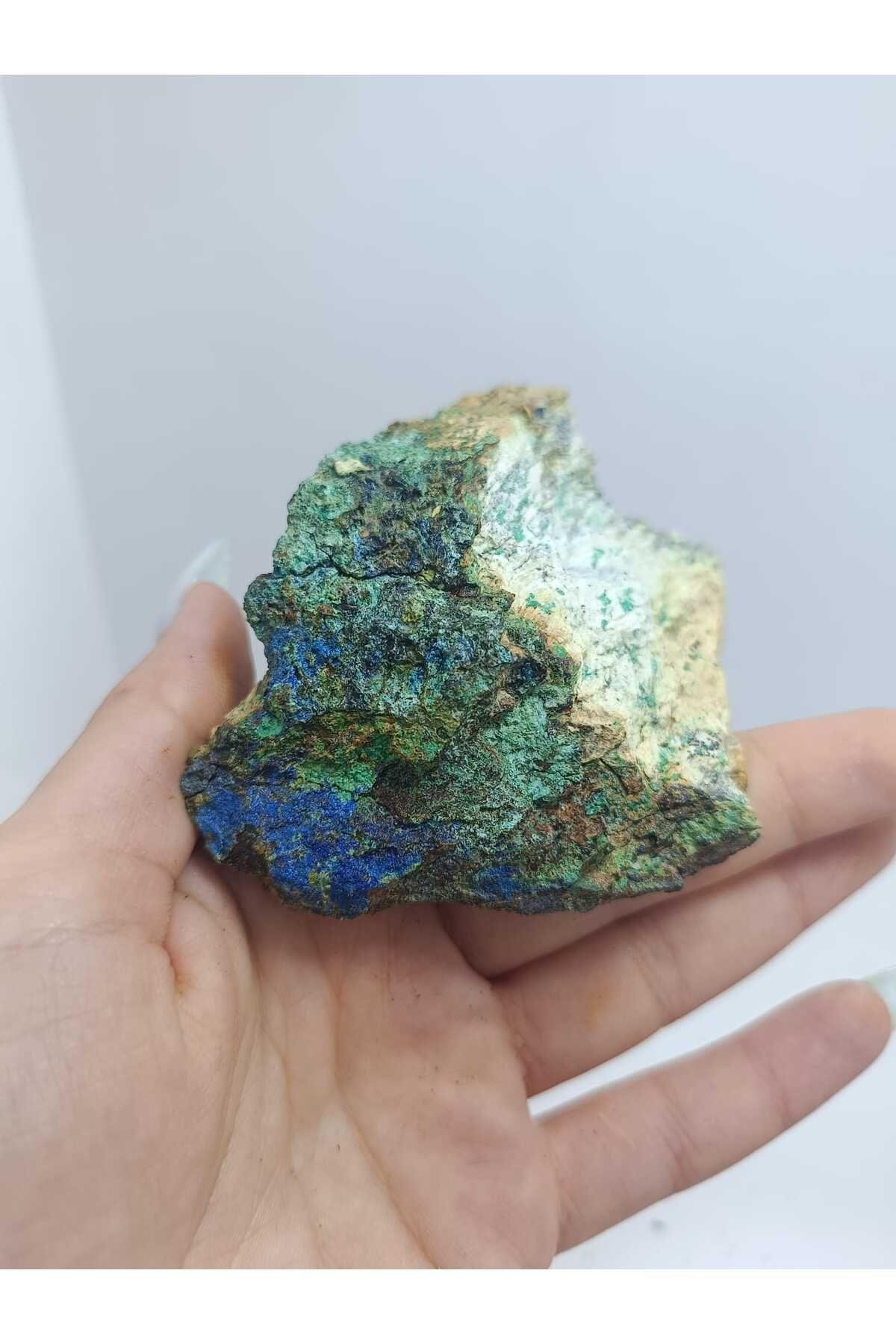 Özel Koleksiyonluk Azurit Malakit Doğaltaş Kütle