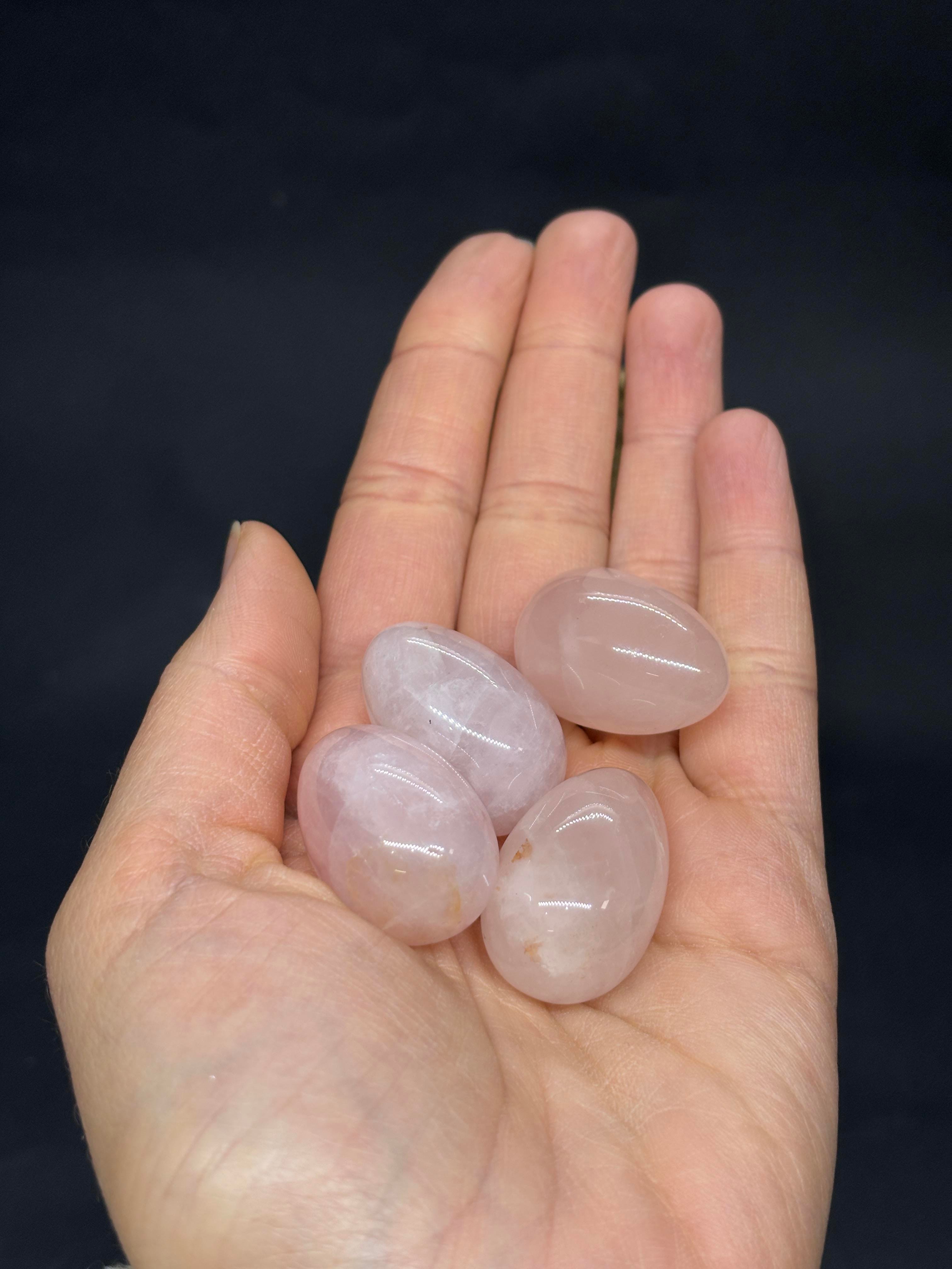 Pembe Kuvars- Aşk Taşı-  Yumurta Doğaltaş