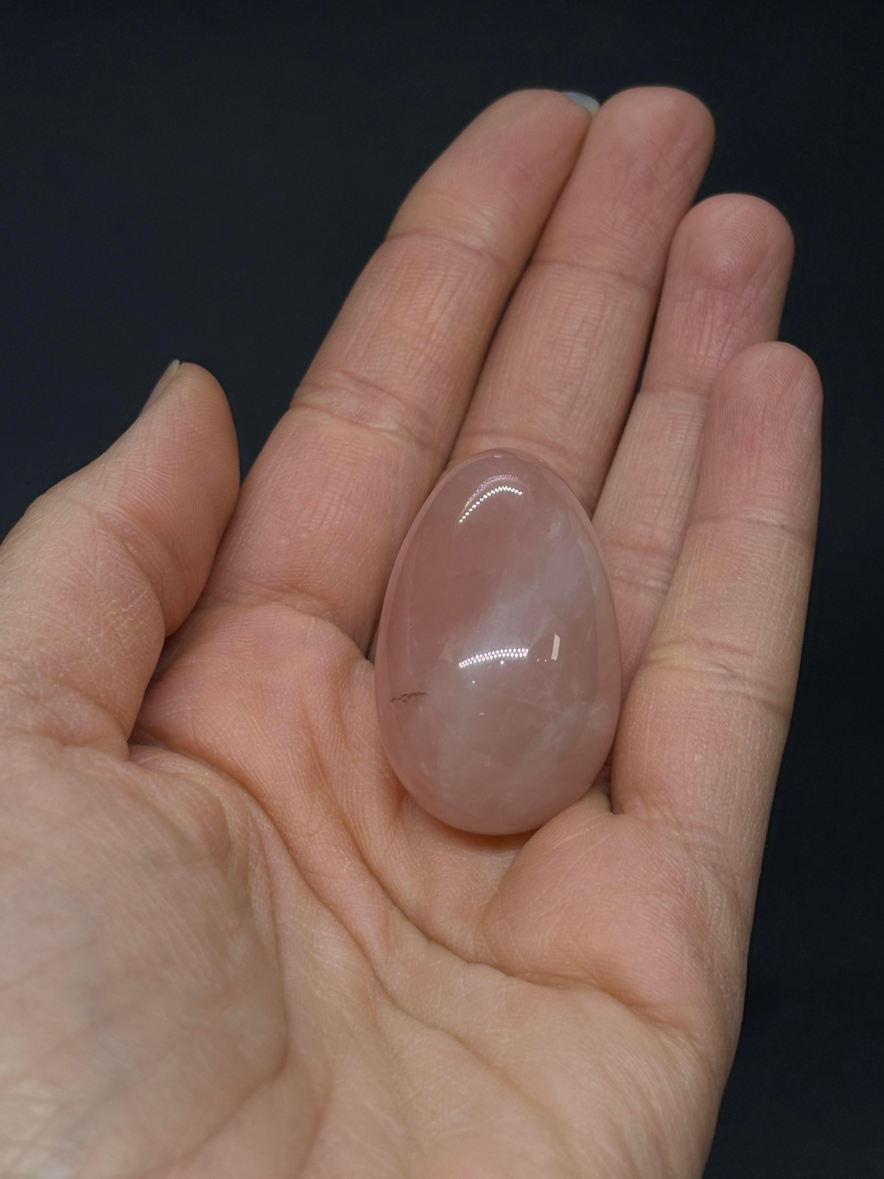 Pembe Kuvars Büyük Yumurta Doğaltaş
